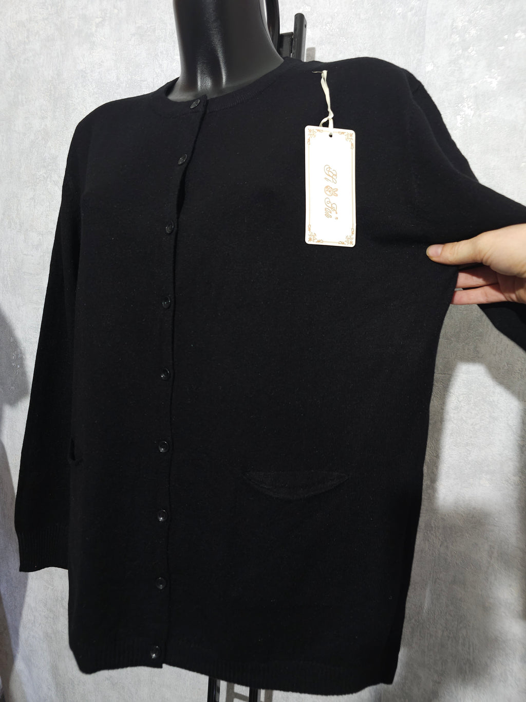 Luxus Cashmere-Mix Cardigan – Weiche Oversize Strickjacke mit Knöpfen – Plus Size XXL XXXL