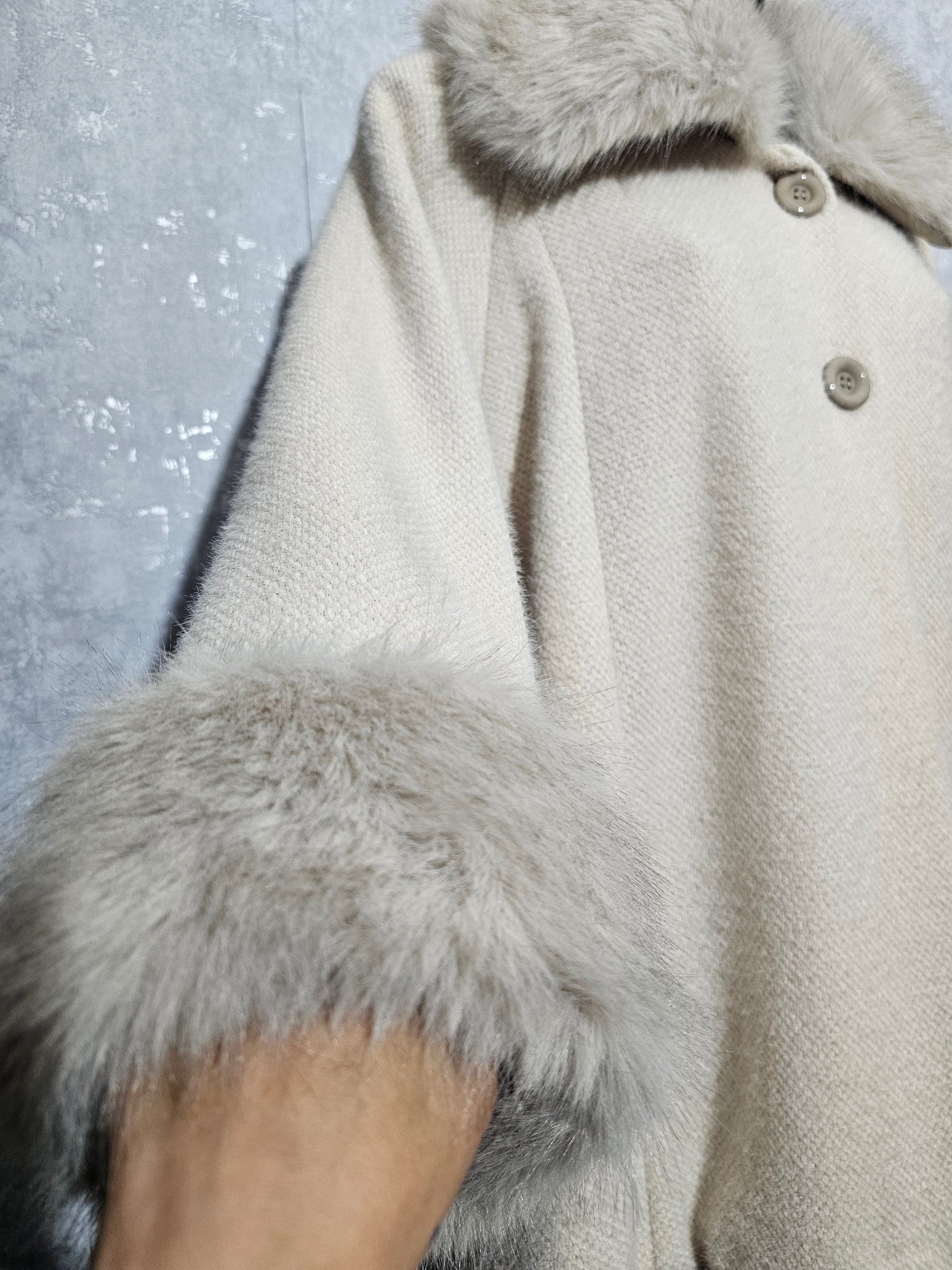 Elegante Damen-Winterjacke mit Kunstfell, Beige M-XXL