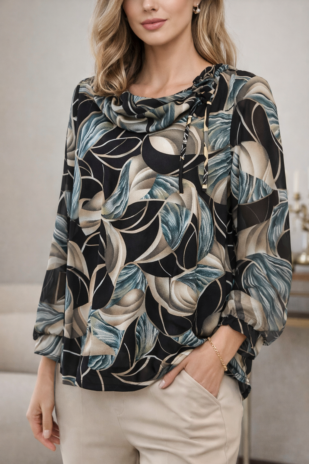 Elegante Damenbluse ELISA L-4XL