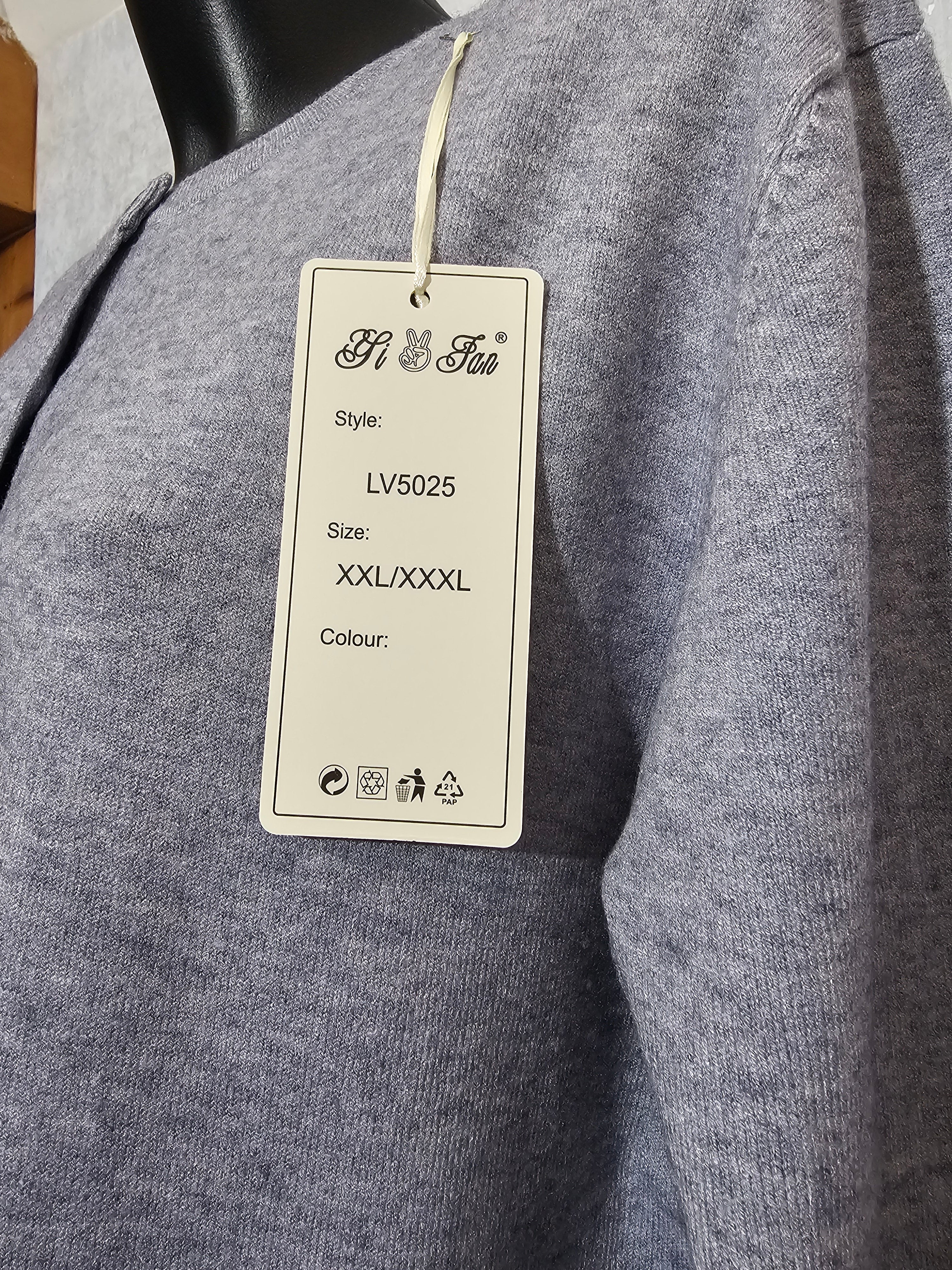 Luxus Cashmere-Mix Cardigan – Weiche Oversize Strickjacke mit Knöpfen – Plus Size XXL XXXL