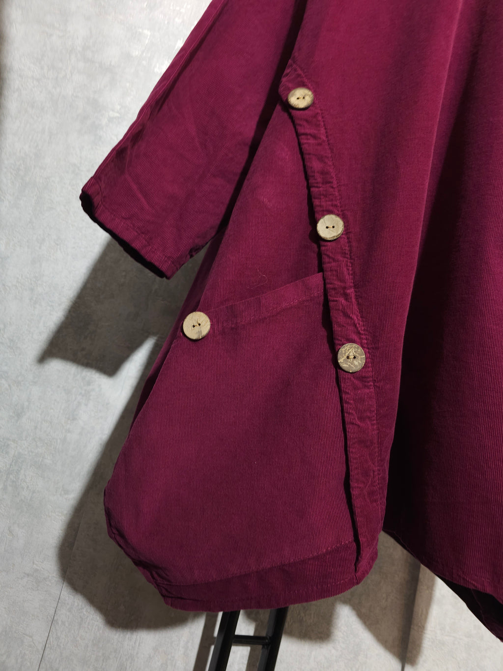 Oversize Tunika Daisy – Fuchsia | Asymmetrischer Schnitt | Baumwolle | Made in Italy