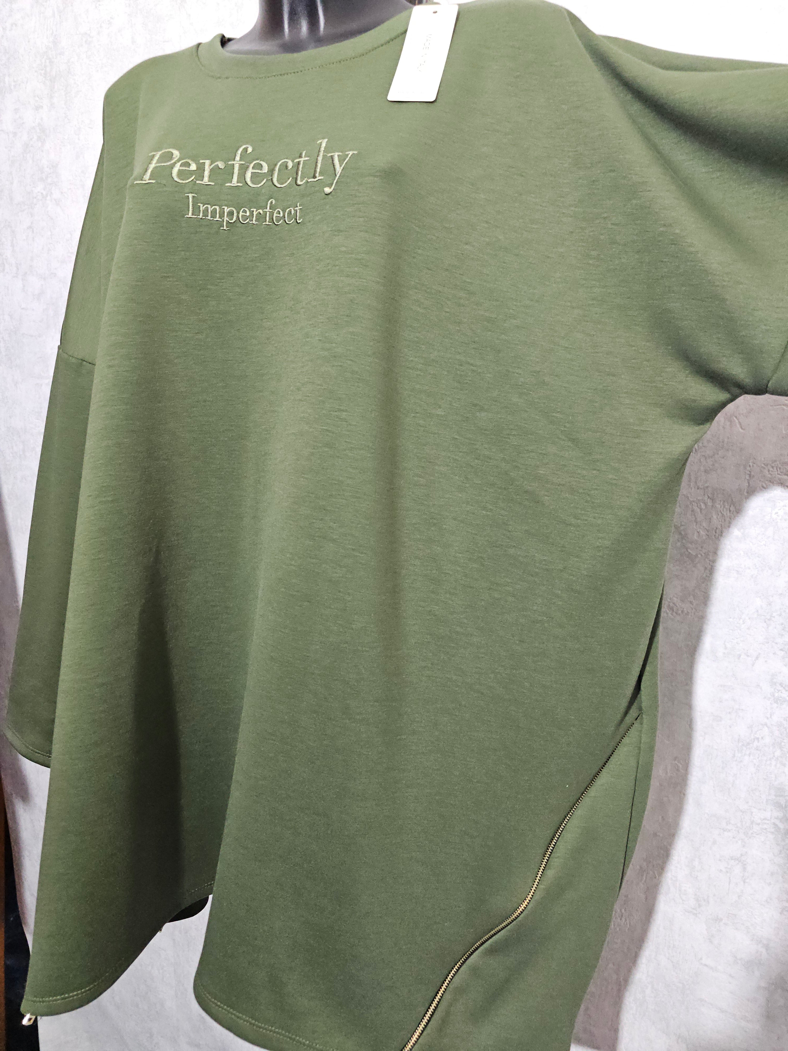 Oversize Tunika “Perfectly Imperfect” – Made in Italy – 3XL–5XL – Weich, Elastisch & Modern