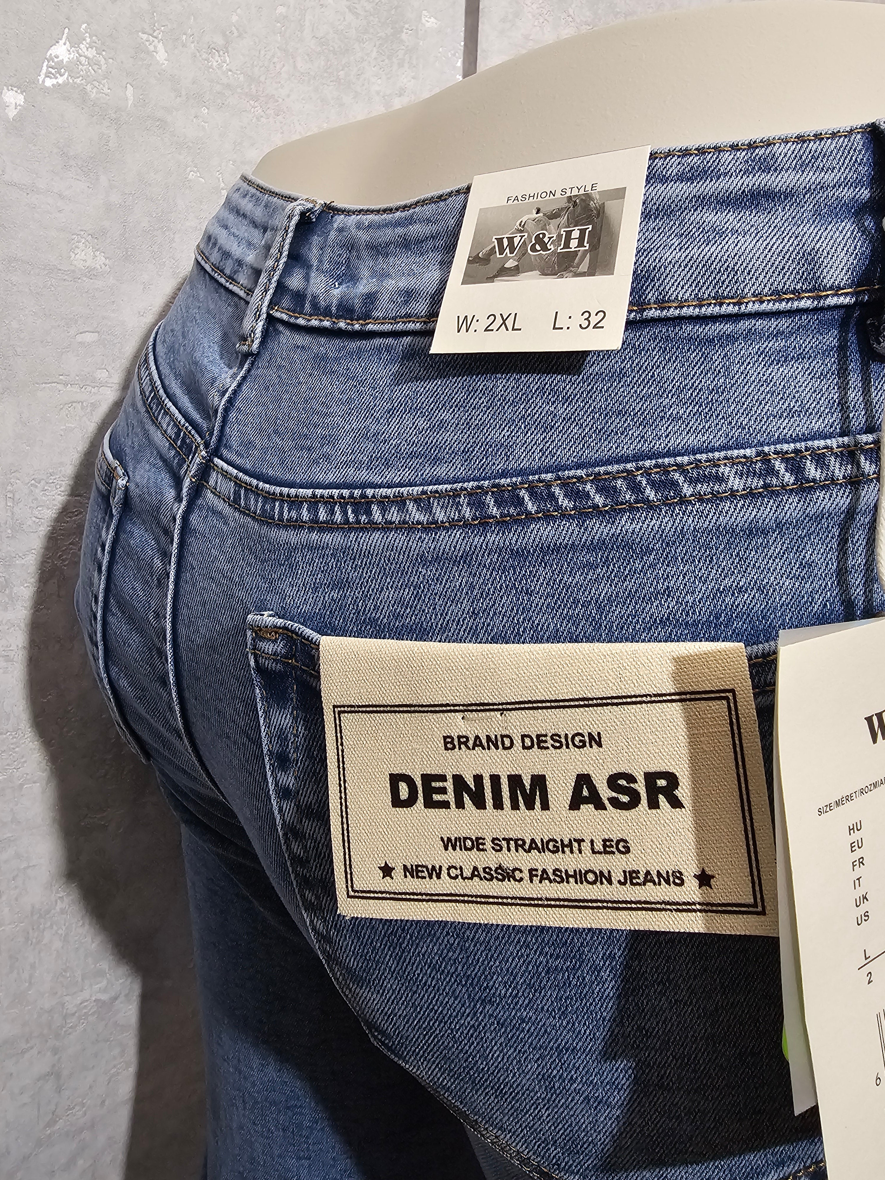 Wide Leg Jeans mit Streifen, L bis 4XL