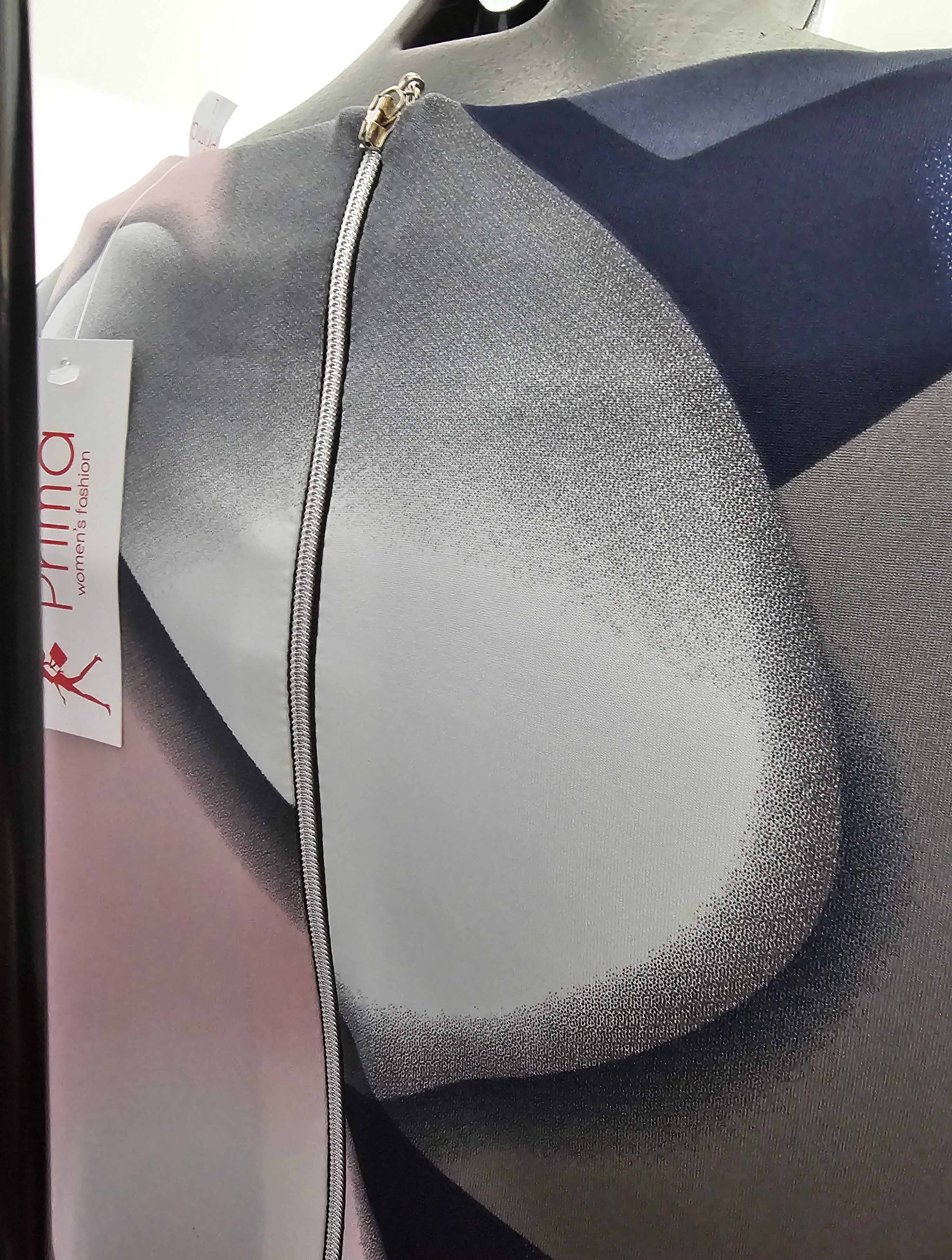 Elegante Bluse mit modernem Print – L–XXL