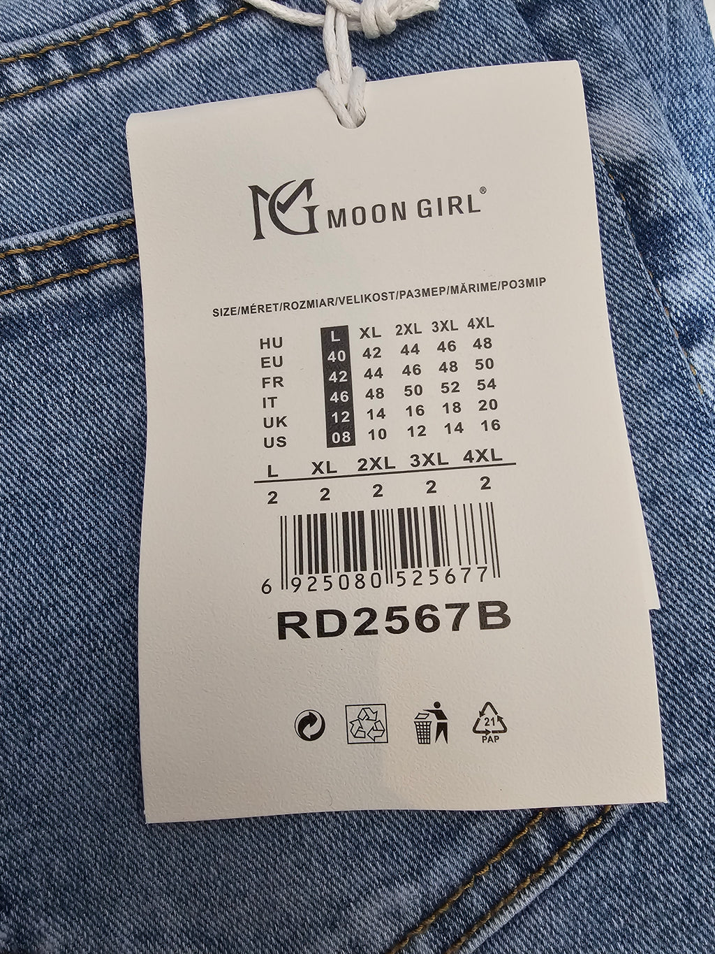 High-Waist Jeans mit Strassdetails | 7/8 Slim Fit