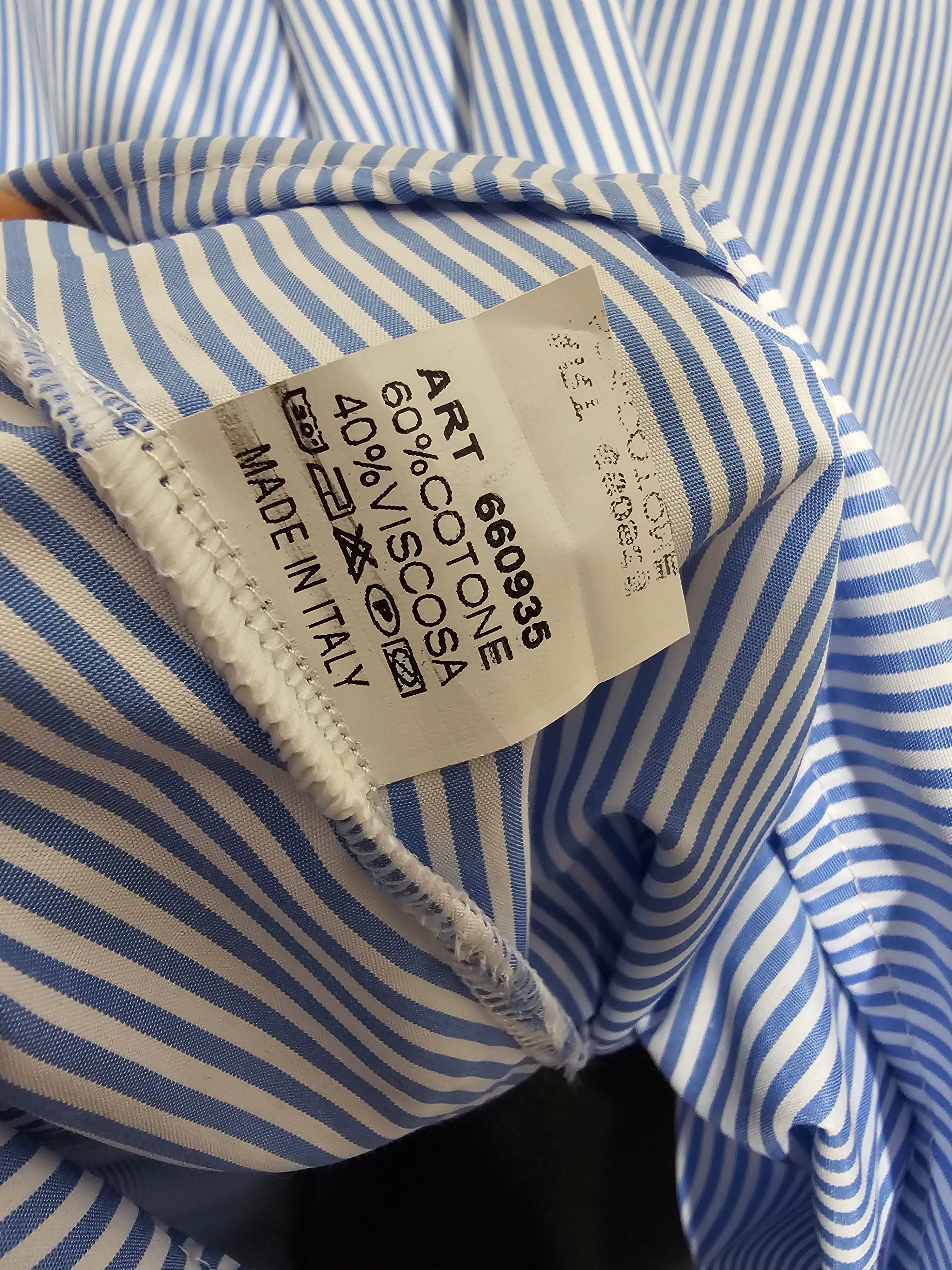 Gestreifte Oversize Bluse / Tunika – Made in Italy bis 3xl