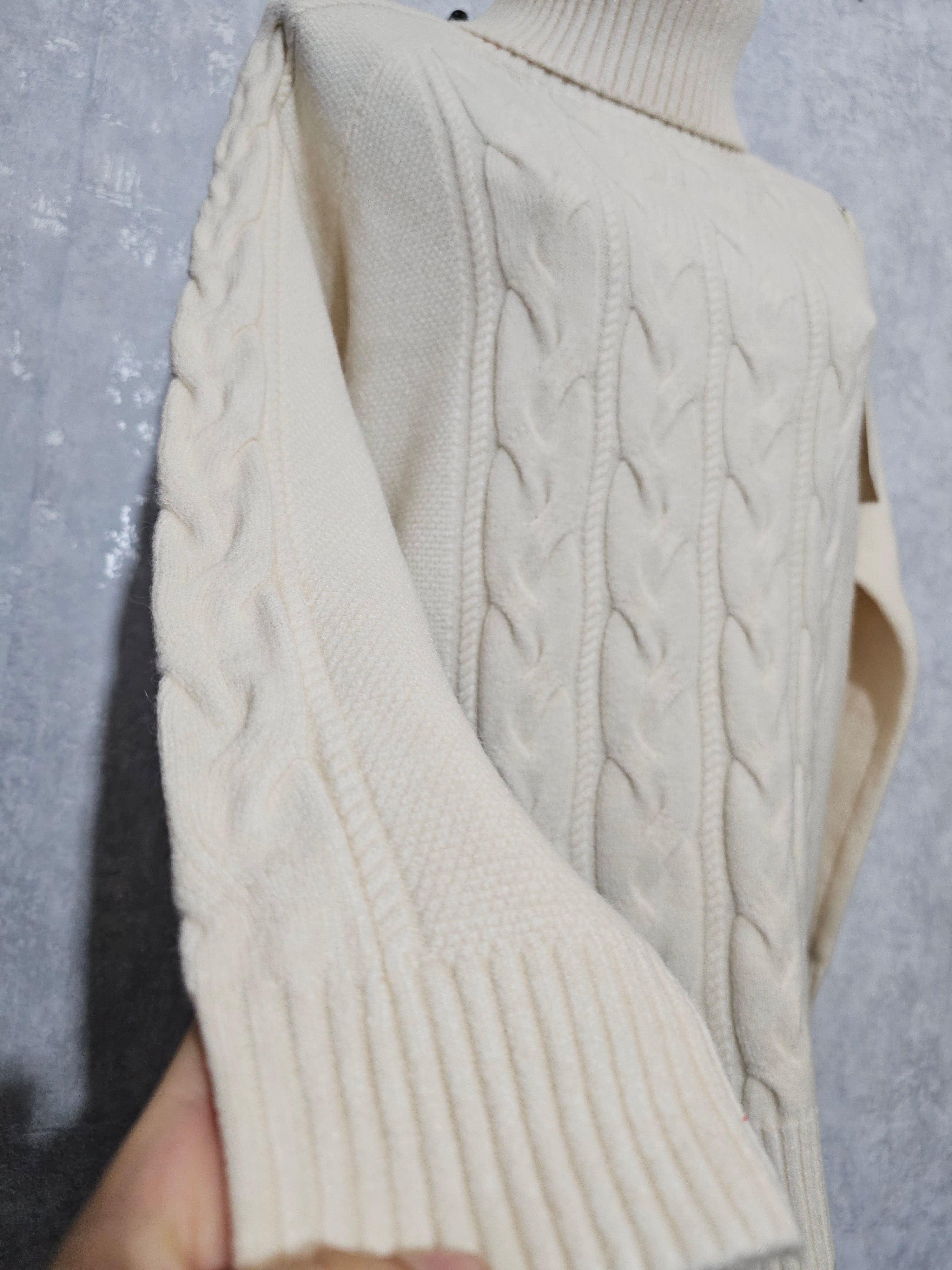 Damen Rollkragenpullover M/L – Weicher Strick, Warm & Elegant – Schwarz oder Creme– Winter Pullover