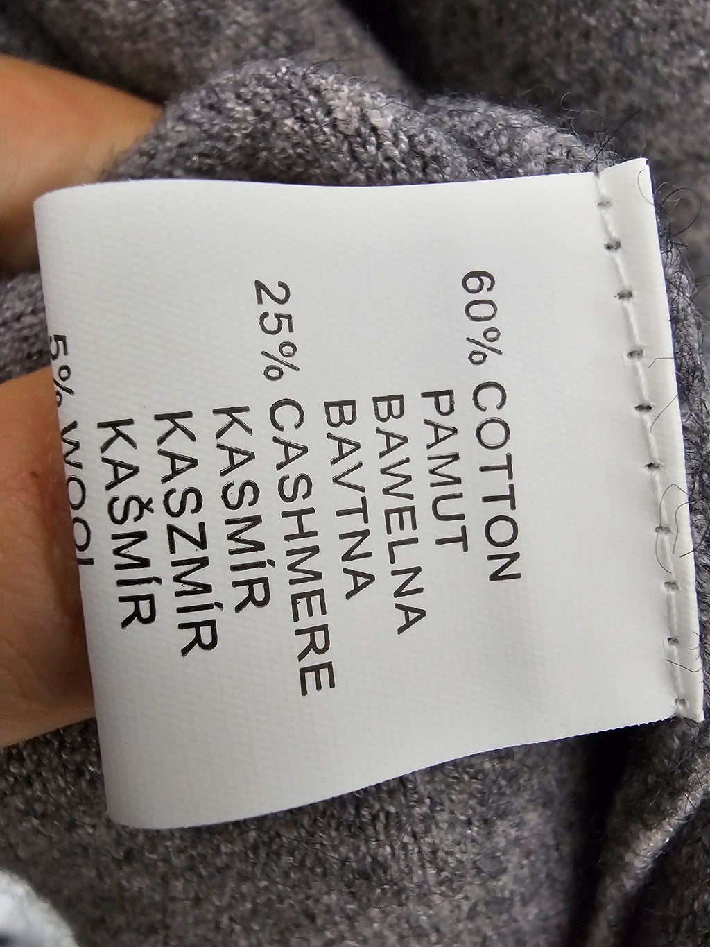 Elegante Strickjacke in Grau mit Kaschmir – weich & stilvoll