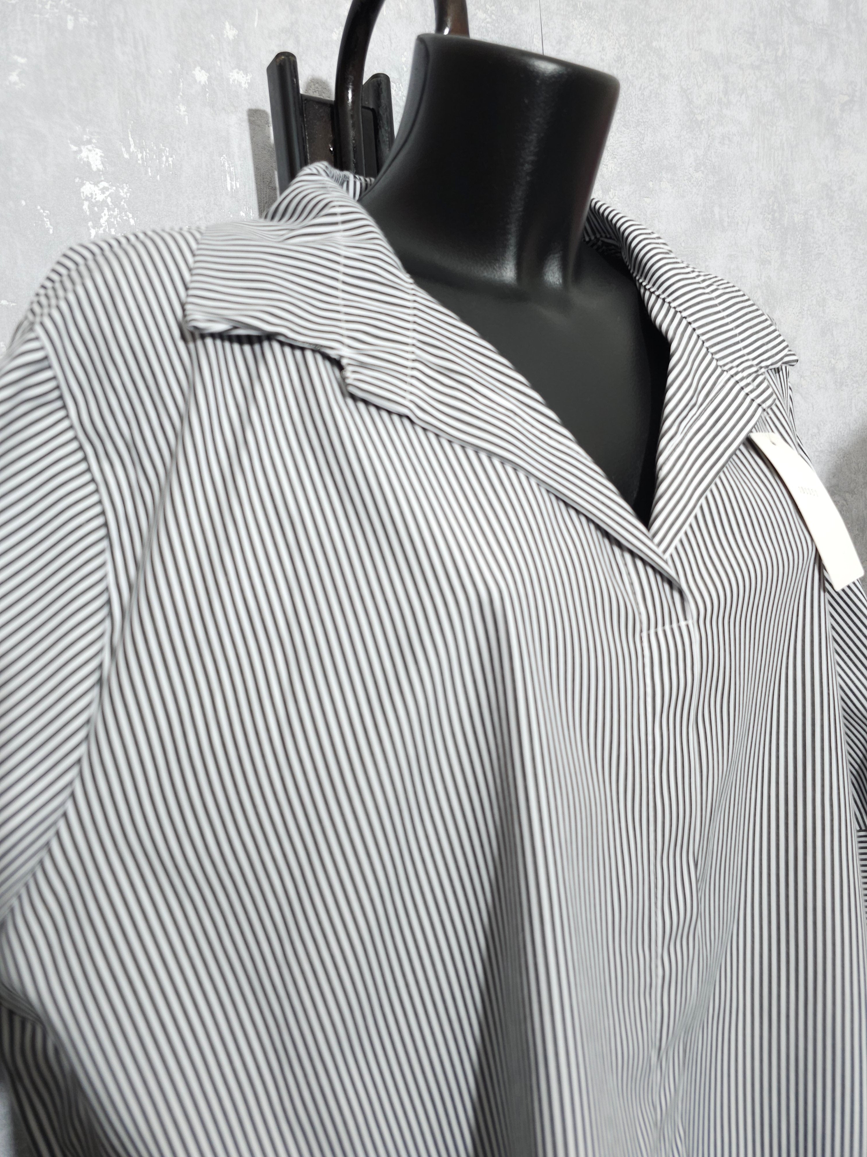 Gestreifte Oversize Bluse / Tunika – Made in Italy bis 3xl