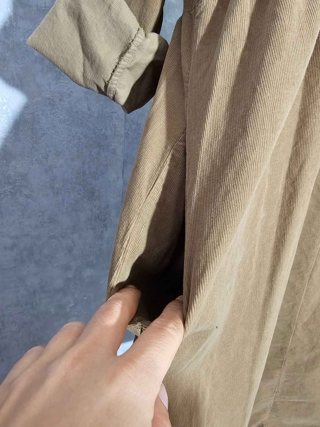 Damenkleid aus 100% Baumwolle – Oversize mit Taschen