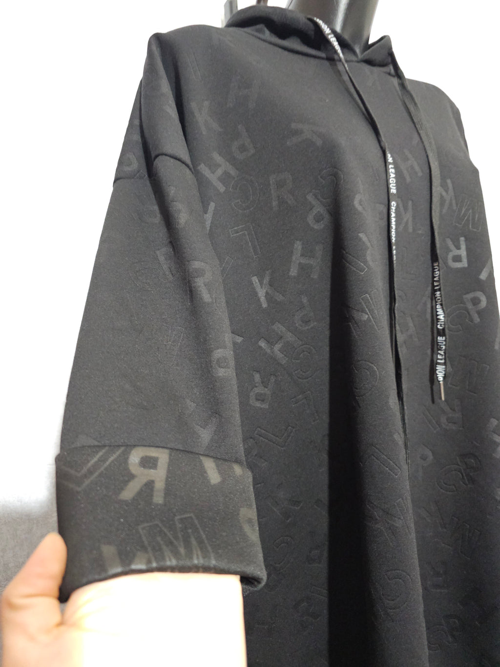 Long-Hoodie Oversize XL-3XL • Kapuzenpullover • Made in Italy – Beige / Rot / Schwarz