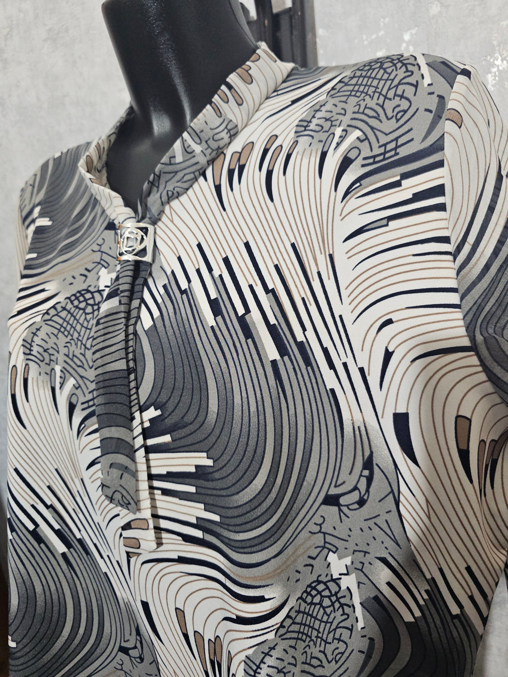 Elegante Damenbluse DALIA  – Made in Polen L-4XL