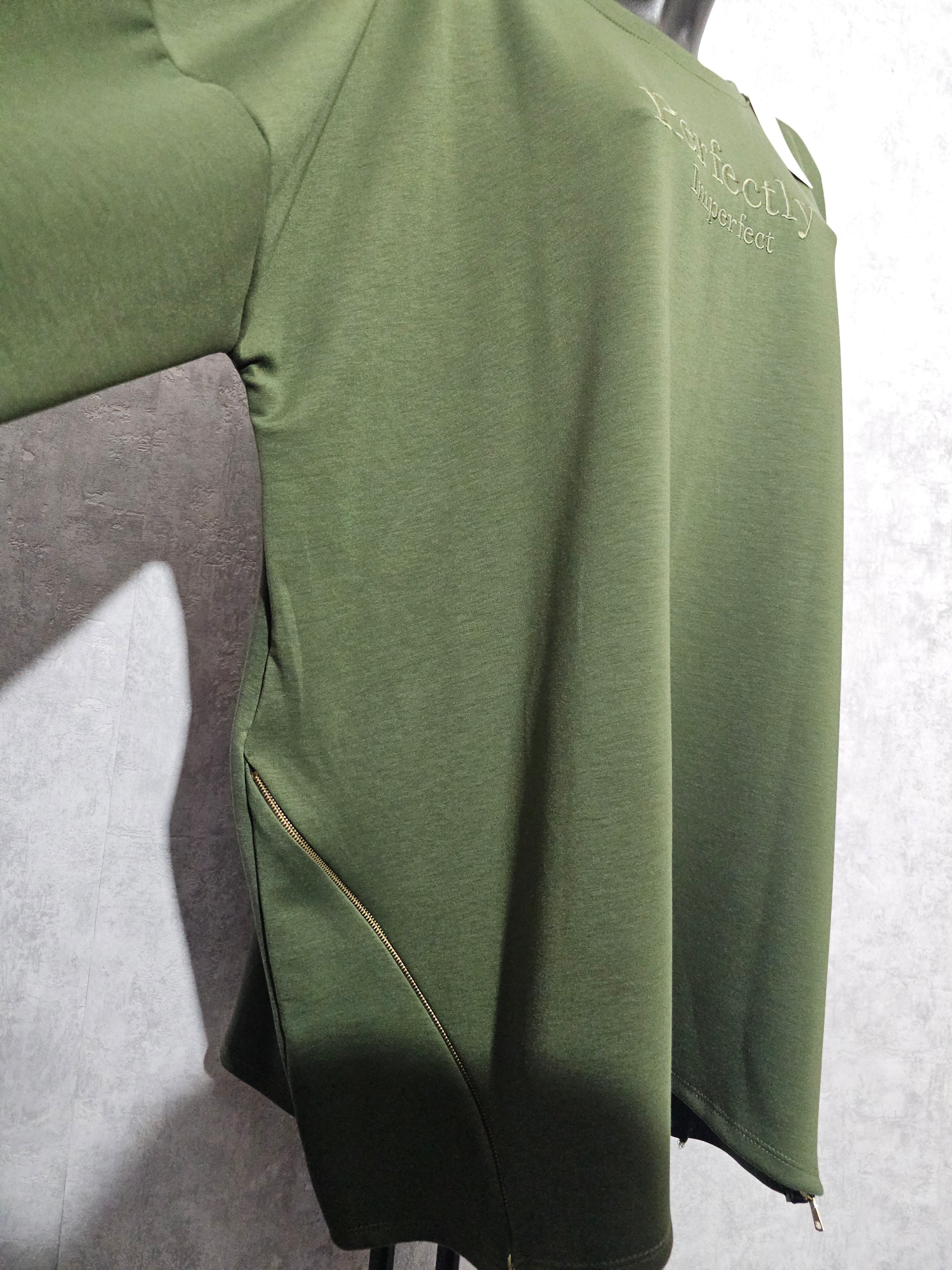 Oversize Tunika “Perfectly Imperfect” – Made in Italy – 3XL–5XL – Weich, Elastisch & Modern