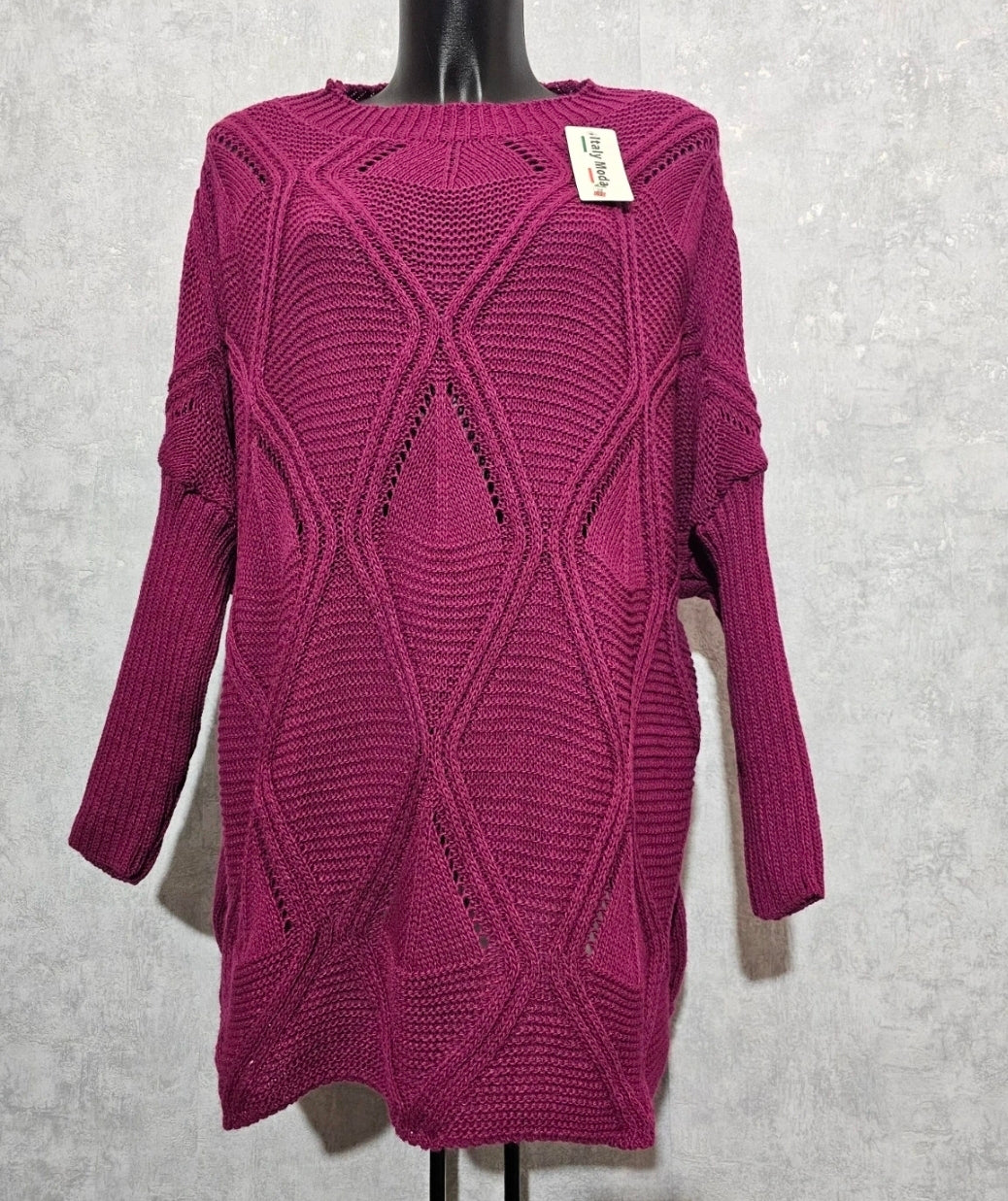 Strickpullover Oversize – XXL bis 4XL | Made in Italy