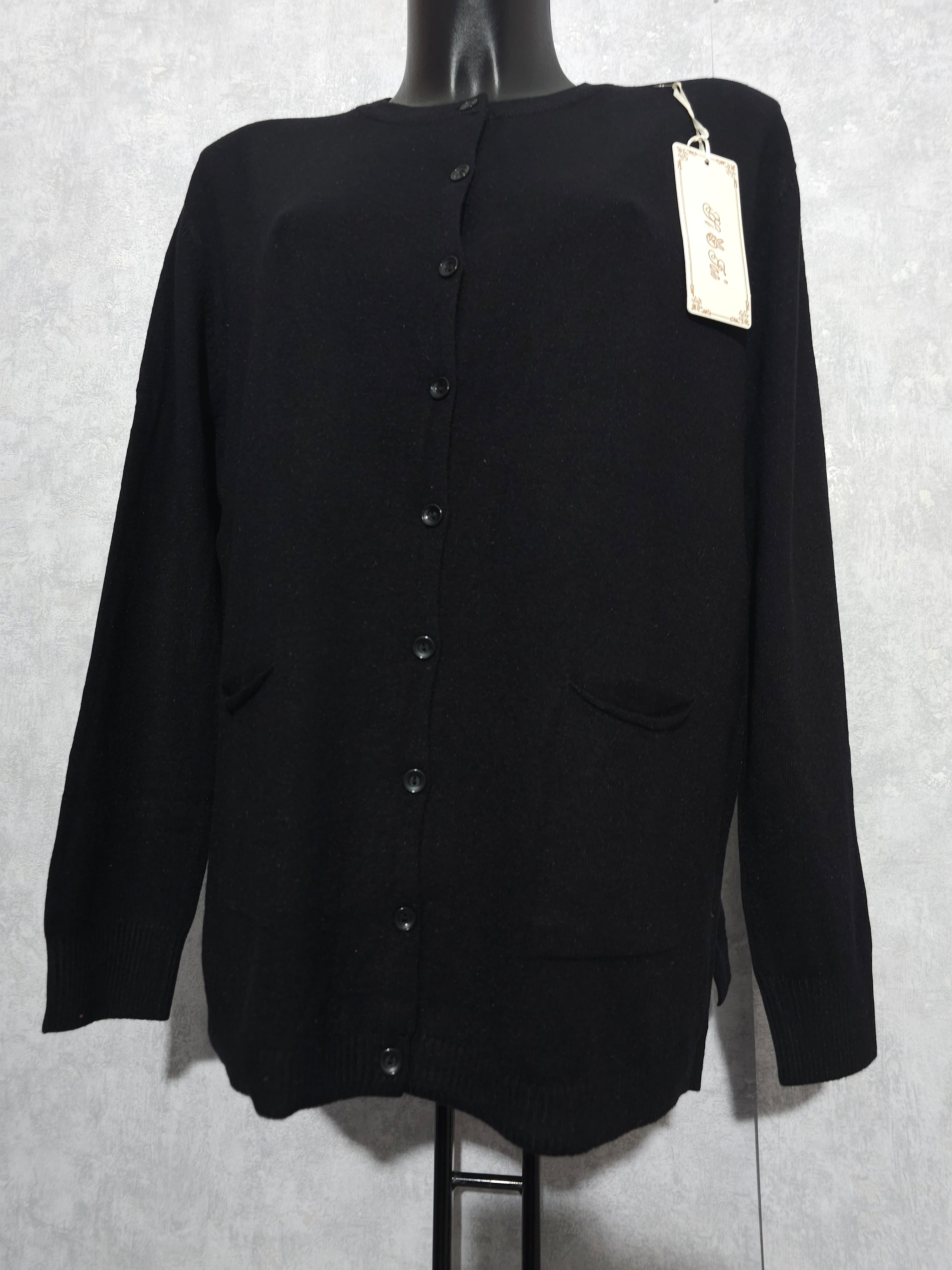 Luxus Cashmere-Mix Cardigan – Weiche Oversize Strickjacke mit Knöpfen – Plus Size XXL XXXL