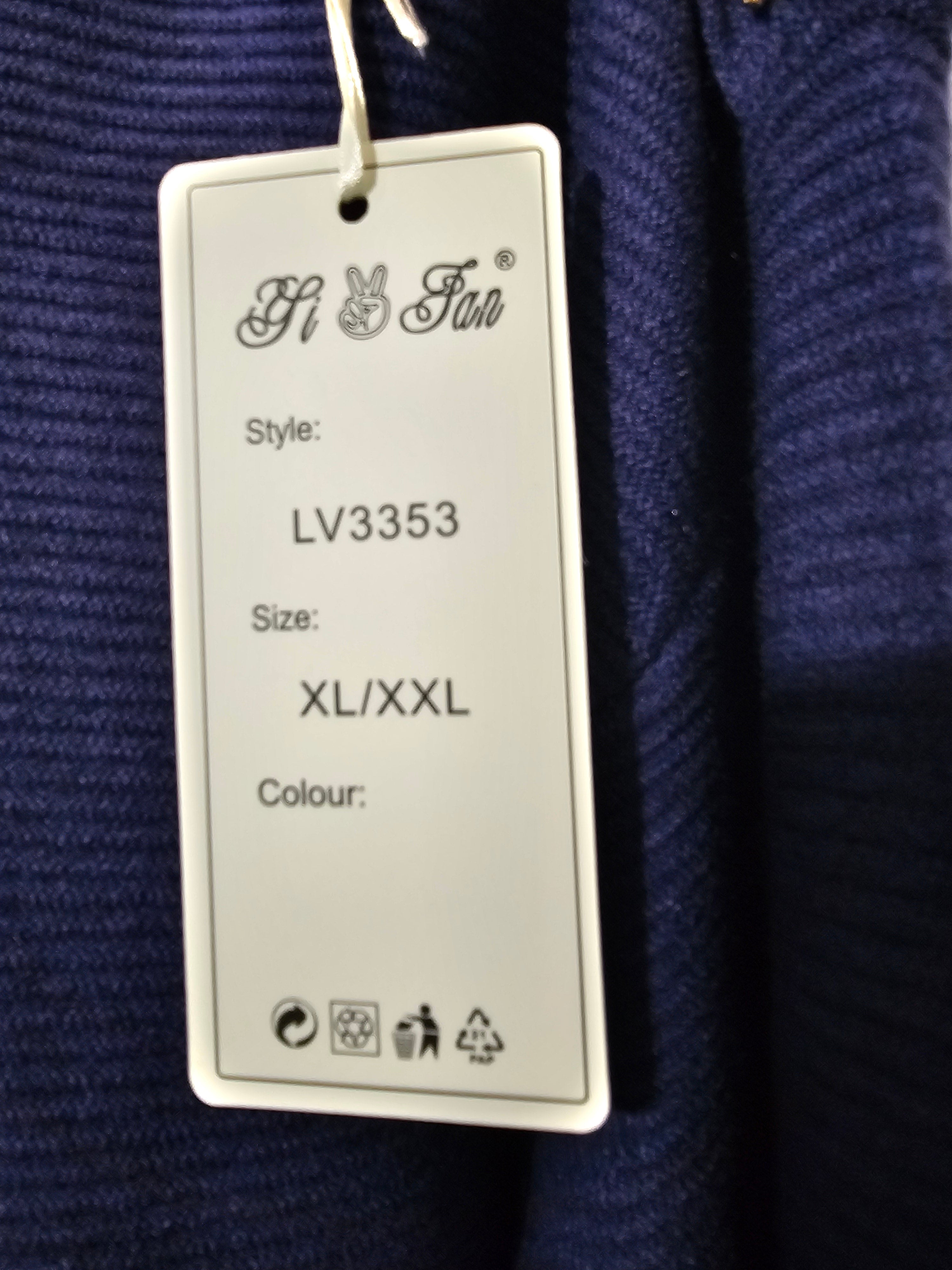 Oversize Strickkleid Damen • Elegant & Warm • Goldene Bienenknöpfe • L/XL – XL/XXL • Herbst/Winter • Premium Qualität – Bordeaux, Navy